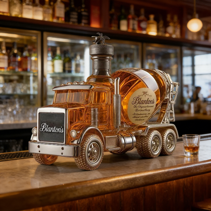 Cement Mixer Truck Whiskey Bottle -  Creative Leak-Proof Empty Wine Carafe Liquor Dispenser
