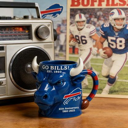 Buffalo Bills 65th Anniversary Ceramic Mug - A Unique Combination of Function and Fandom