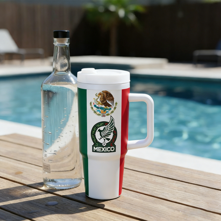 2026 FIFA World Cup Tumbler W/Handle - 40oz Premium Stainless Steel Insulated Double Mug