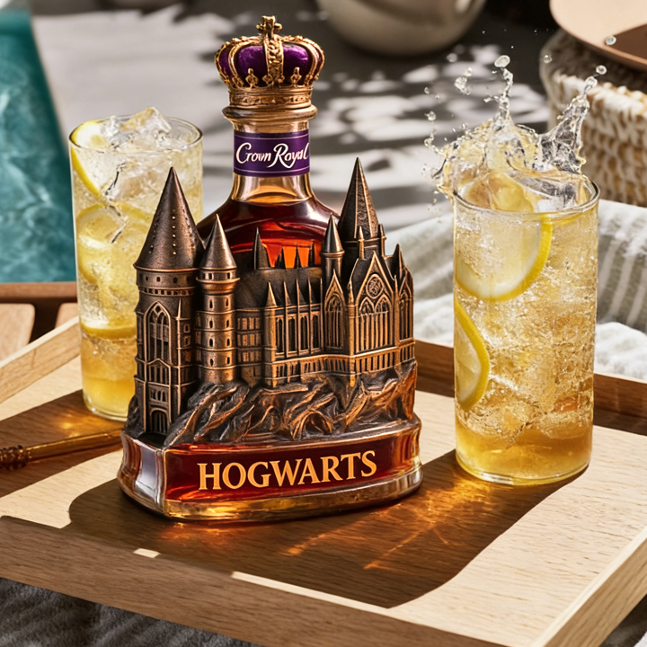 Hogwarts Castle Crown Royal Whiskey Bottle - Unveil A Truly Magical Addition to Your Collection-Storyflask