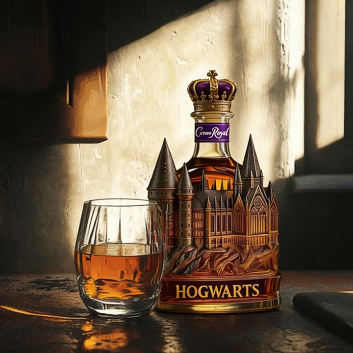 Hogwarts Castle Crown Royal Whiskey Bottle - Unveil A Truly Magical Addition to Your Collection-Storyflask