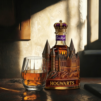 Hogwarts Castle Crown Royal Whiskey Bottle - Unveil A Truly Magical Addition to Your Collection-Storyflask