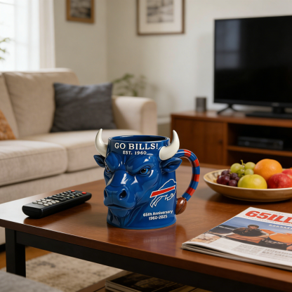 Buffalo Bills 65th Anniversary Ceramic Mug - A Unique Combination of Function and Fandom