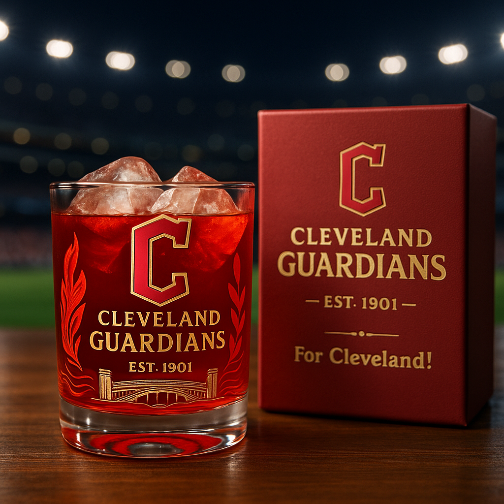 Cleveland Guardians Whiskey Glass-Storyflask