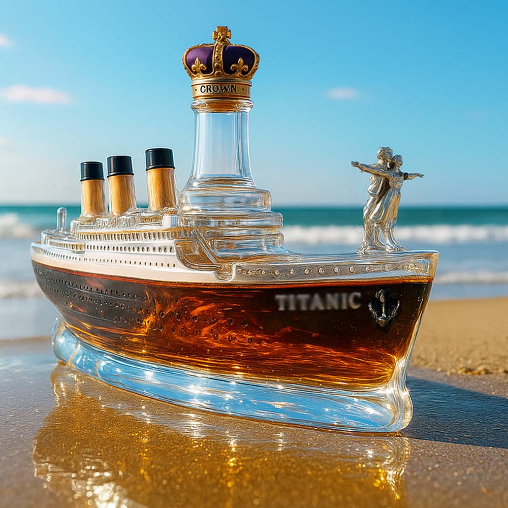 Romantic Story Boat Shape Whisky Bottle-Storyflask