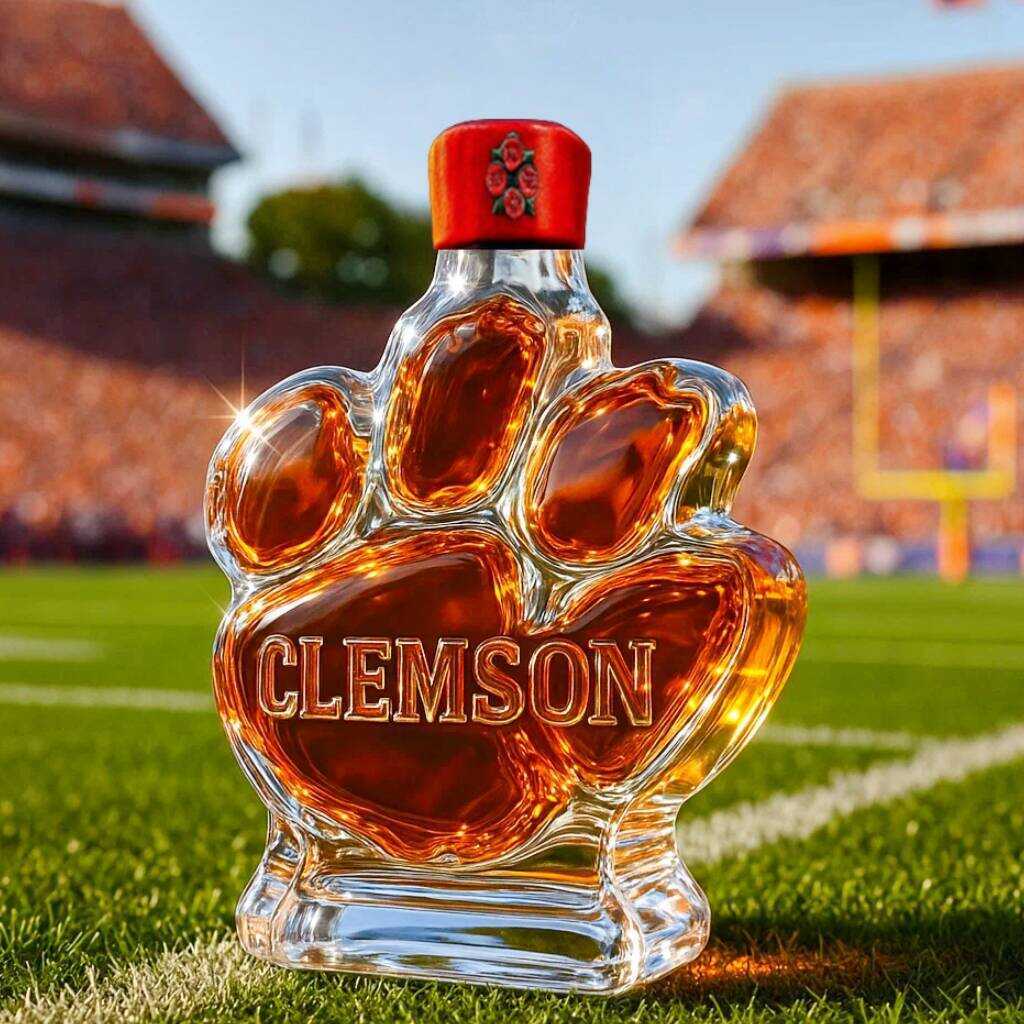Clemson Tigers Whiskey Bottle-Storyflask