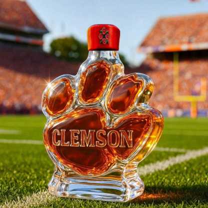 Clemson Tigers Whiskey Bottle-Storyflask