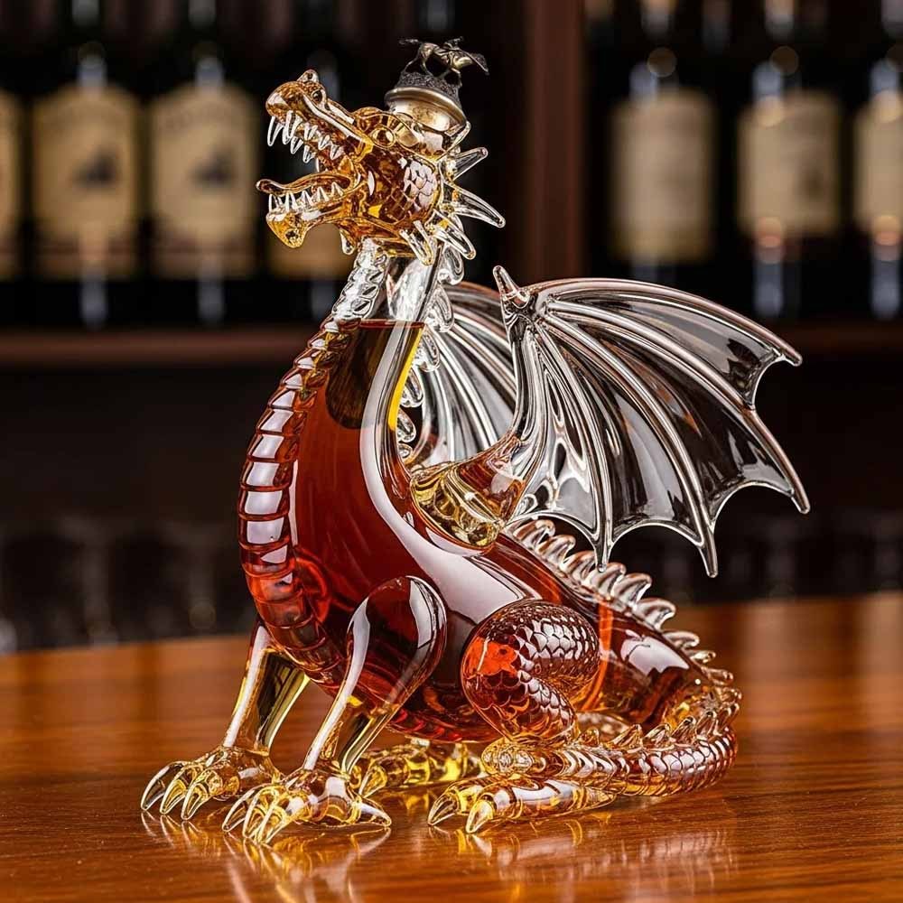 Dragon’s Majesty Premium Whiskey Bottle-Storyflask