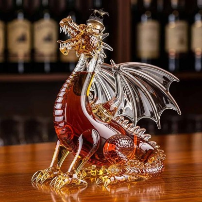 Dragon’s Majesty Premium Whiskey Bottle-Storyflask