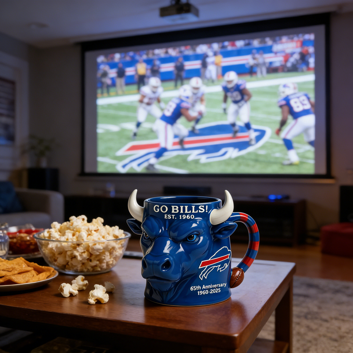 Buffalo Bills 65th Anniversary Ceramic Mug - A Unique Combination of Function and Fandom