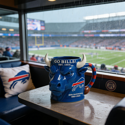 Buffalo Bills 65th Anniversary Ceramic Mug - A Unique Combination of Function and Fandom