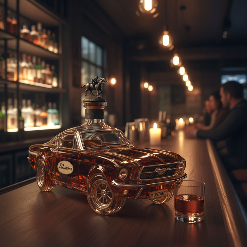 Mustang Whisky Bottle-Storyflask