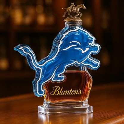 Detroit Lions Custom Whiskey Bottle - Combining Sporty Spirit with the Elegance of Whisky