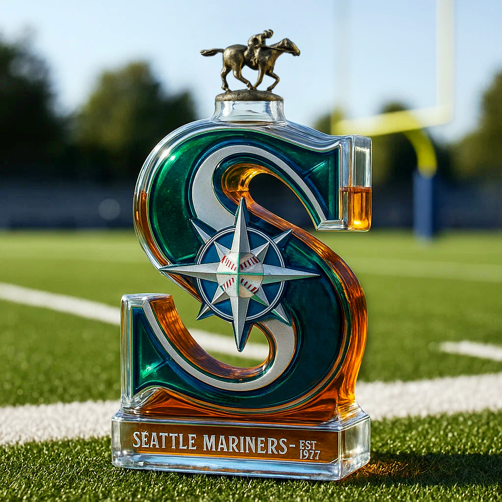 Seattle Mariners Whiskey Bottle
