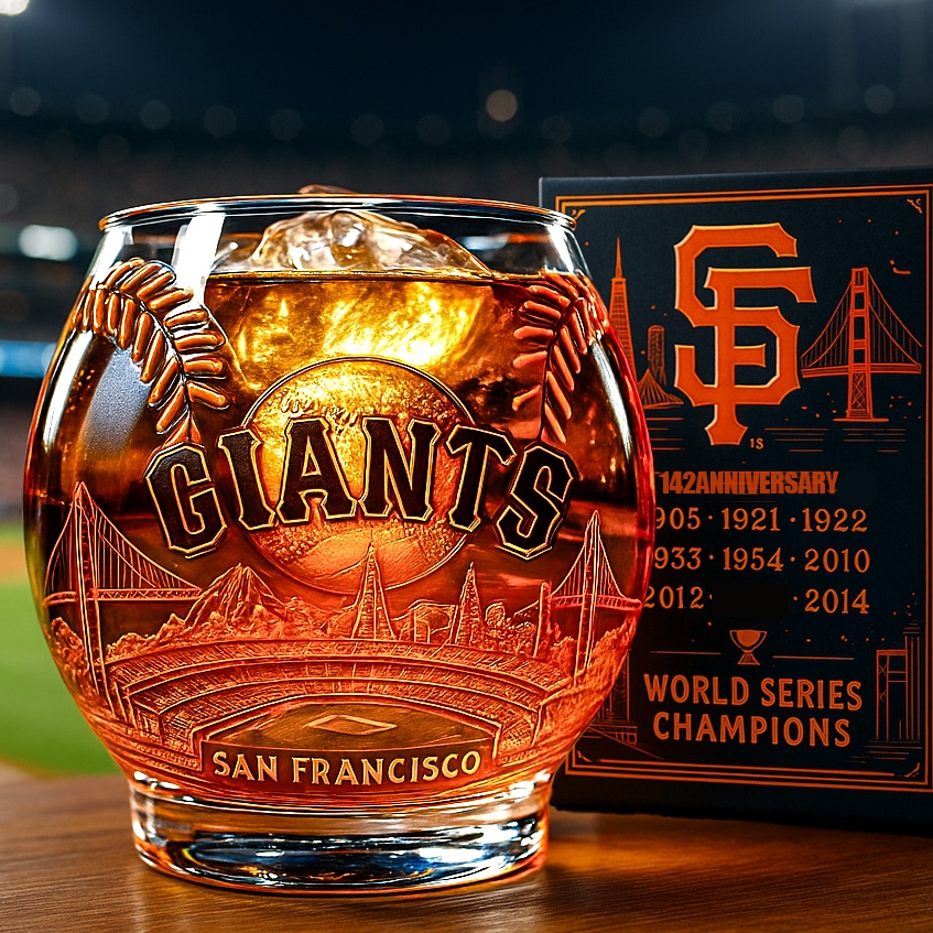 San Francisco Giants Whiskey Glass-Storyflask