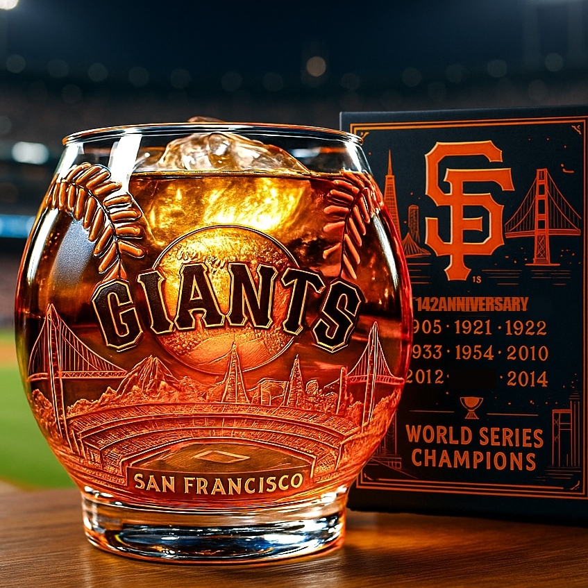 San Francisco Giants Whiskey Glass-Storyflask