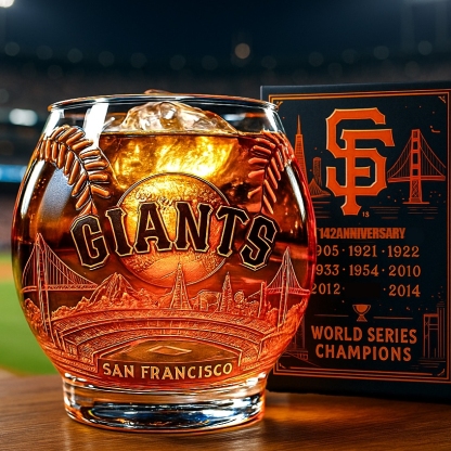 San Francisco Giants Whiskey Glass-Storyflask