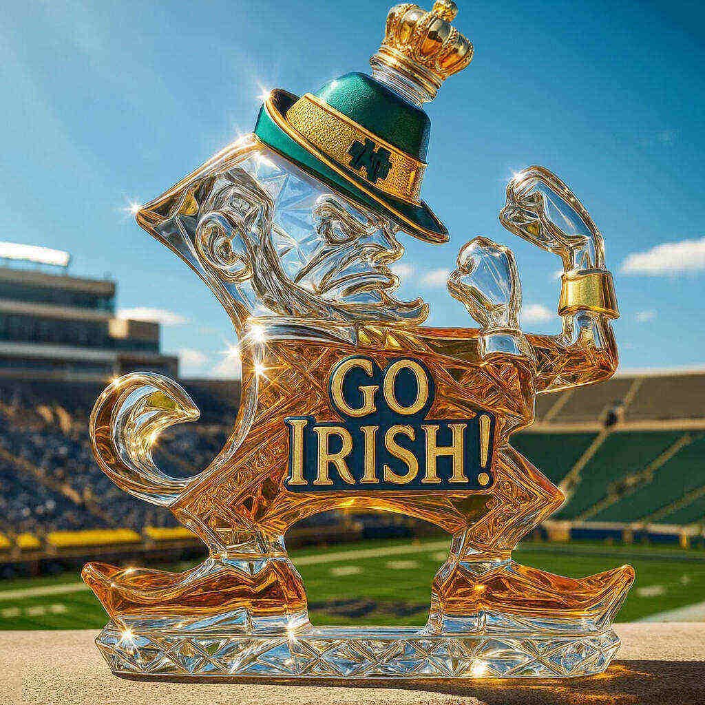 Notre Dame Fighting Irish Whiskey bottle-Storyflask