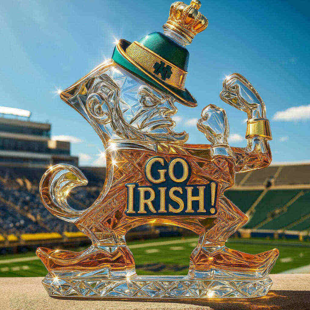 Notre Dame Fighting Irish Whiskey bottle-Storyflask