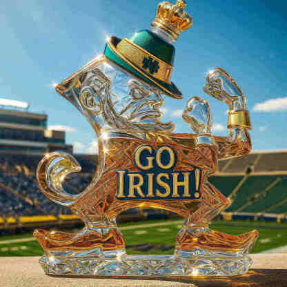 Notre Dame Fighting Irish Whiskey bottle-Storyflask