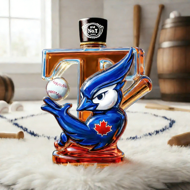 Toronto Blue Jays Baseball Whiskey Bottle - A Tribute to The Spirit of Championship Glory