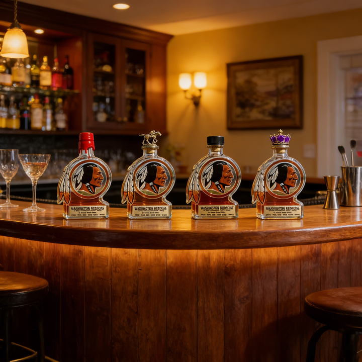 Washington Redskins Whiskey Bottle - 2x NFL & 3x Super Bowl Champions Commemorative Collectible