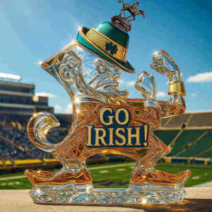 Notre Dame Fighting Irish Whiskey bottle-Storyflask