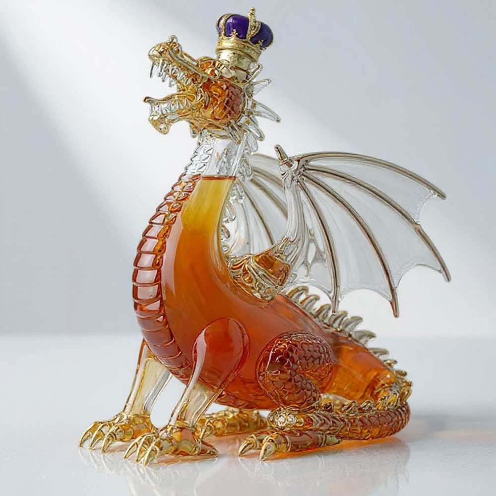 Dragon’s Majesty Premium Whiskey Bottle-Storyflask