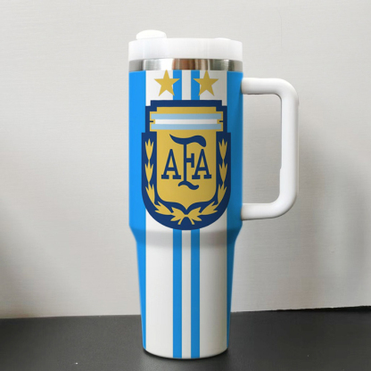 2026 FIFA World Cup Tumbler W/Handle - 40oz Premium Stainless Steel Insulated Double Mug