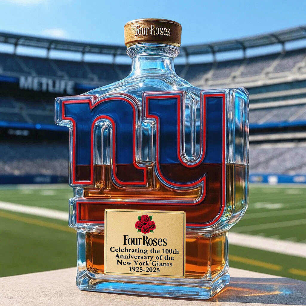 New York Giants 100th Anniversary Whisky Collector's Edition Bottle-Storyflask