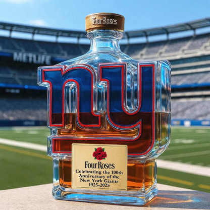 New York Giants 100th Anniversary Whisky Collector's Edition Bottle-Storyflask