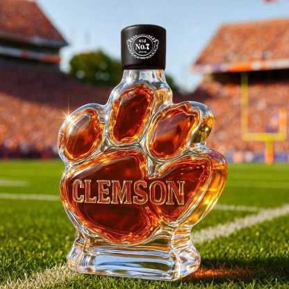 Clemson Tigers Whiskey Bottle-Storyflask