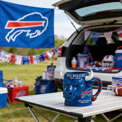 Buffalo Bills 65th Anniversary Ceramic Mug - A Unique Combination of Function and Fandom