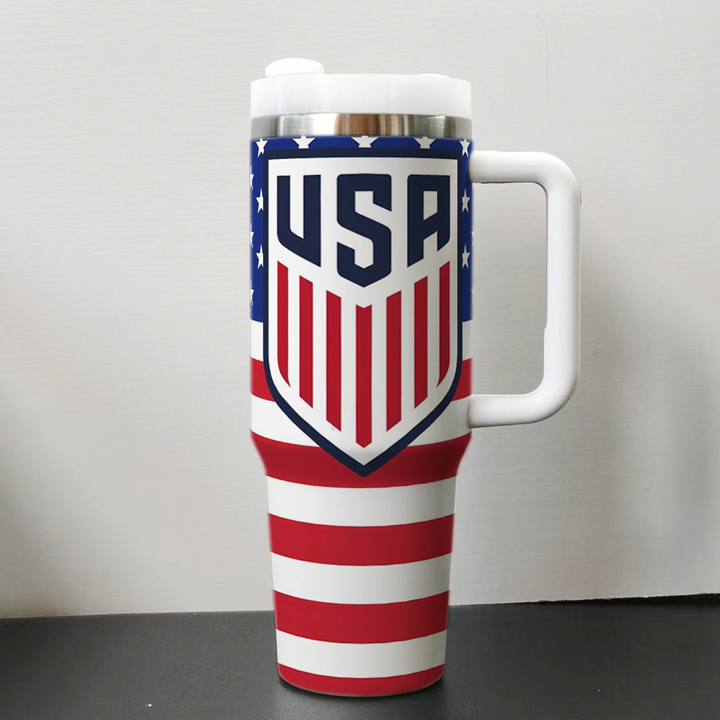 2026 FIFA World Cup Tumbler W/Handle - 40oz Premium Stainless Steel Insulated Double Mug