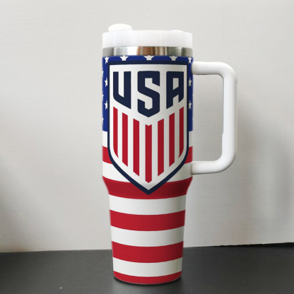 2026 FIFA World Cup Tumbler W/Handle - 40oz Premium Stainless Steel Insulated Double Mug