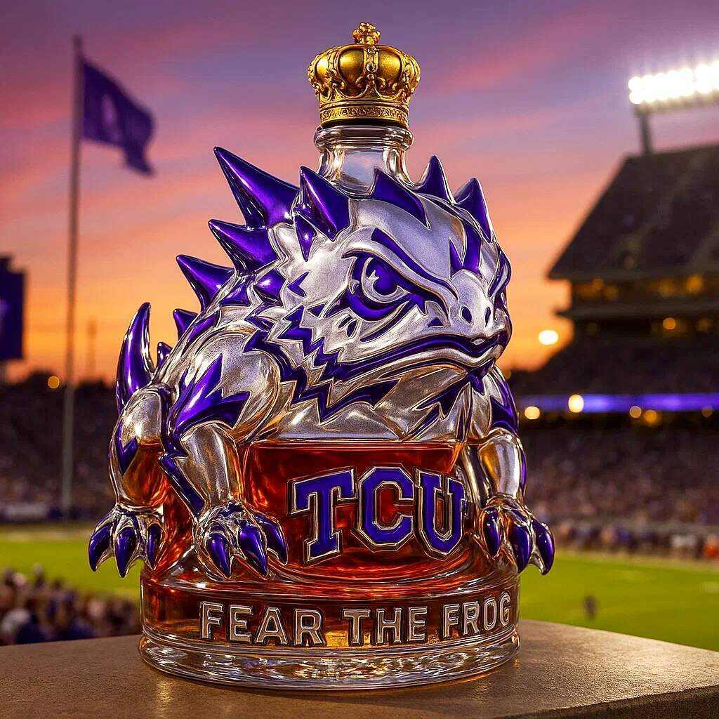 TCU Horned Frogs Limited Edition Whiskey Bottle-Storyflask