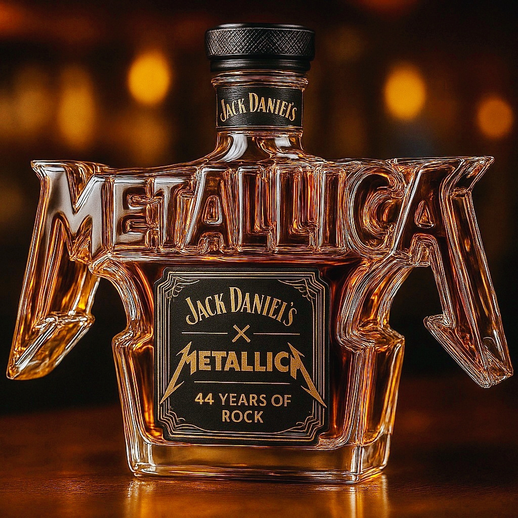 Metallica 44 Years Of Rock Crown Royal Whiskey Bottle-Storyflask