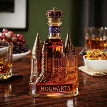 Hogwarts Castle Crown Royal Whiskey Bottle - Unveil A Truly Magical Addition to Your Collection-Storyflask