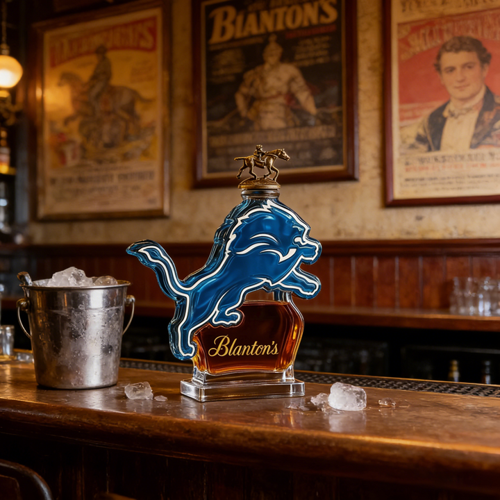 Detroit Lions Custom Whiskey Bottle - Combining Sporty Spirit with the Elegance of Whisky