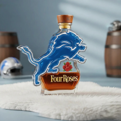 Detroit Lions Custom Whiskey Bottle - Combining Sporty Spirit with the Elegance of Whisky