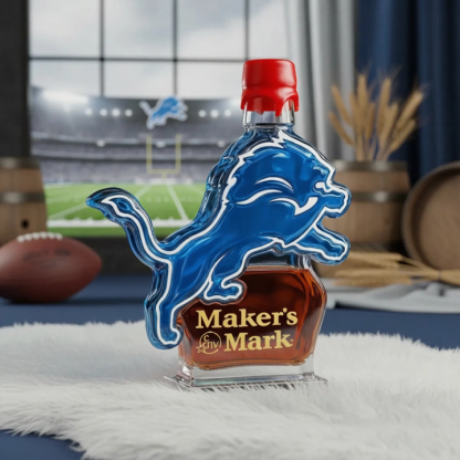 Detroit Lions Custom Whiskey Bottle - Combining Sporty Spirit with the Elegance of Whisky