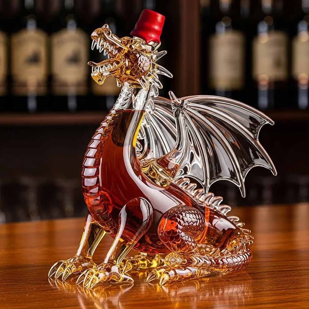 Dragon’s Majesty Premium Whiskey Bottle-Storyflask