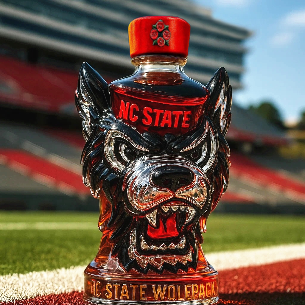 NC State Wolfpack Whiskey Bottle-Storyflask