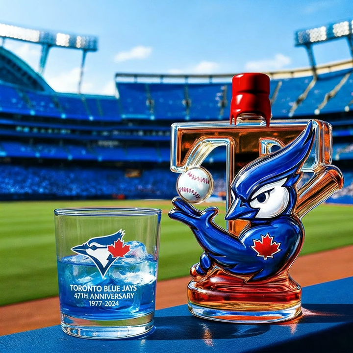 Toronto Blue Jays Baseball Whiskey Bottle - A Tribute to The Spirit of Championship Glory