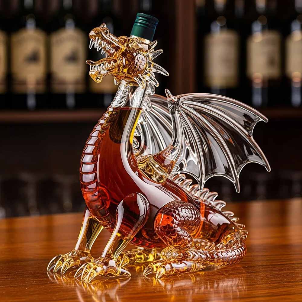 Dragon’s Majesty Premium Whiskey Bottle-Storyflask