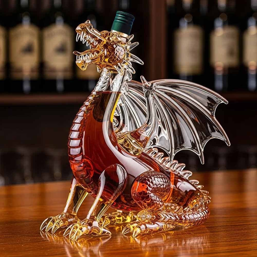 Dragon’s Majesty Premium Whiskey Bottle-Storyflask