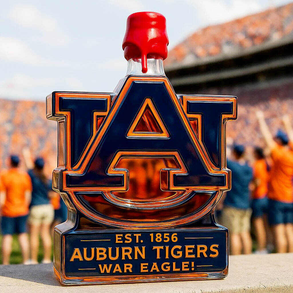 Auburn Tigers Limited Edition Whiskey Bottle-Storyflask