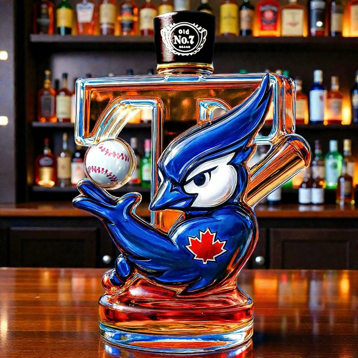 Toronto Blue Jays Baseball Whiskey Bottle - A Tribute to The Spirit of Championship Glory