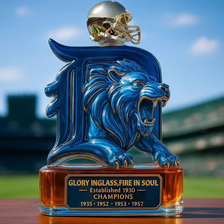 Lion's Team Collector's Edition Whiskey Bottle-Storyflask