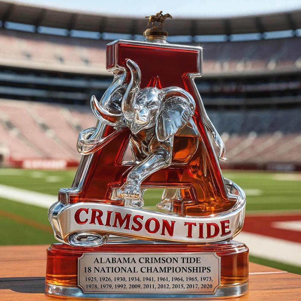 Alabama Crimson Tide Whiskey Bottle-Storyflask